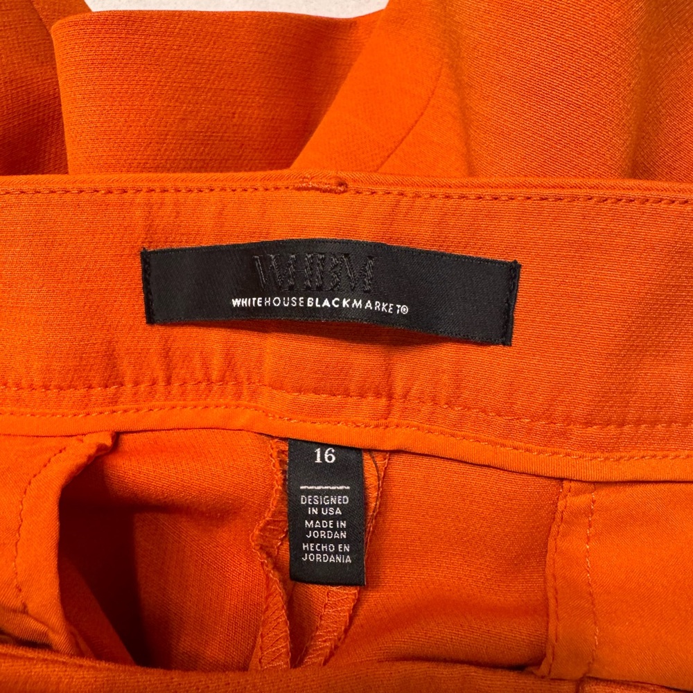 White House Black Market Bold Orange suit size 16 - Picture 14 of 15